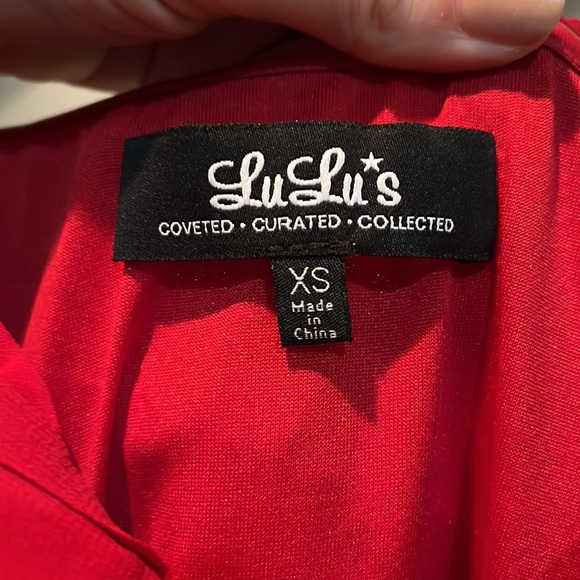 Red maxi dress, formal - Picture 4 of 4